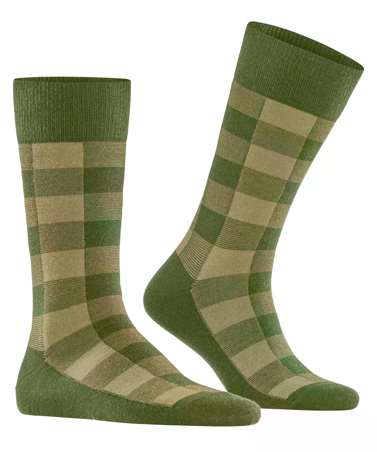 burlington-buffalo-check-chaussettes-homme-vert-cactus-7684-40-46 image 5