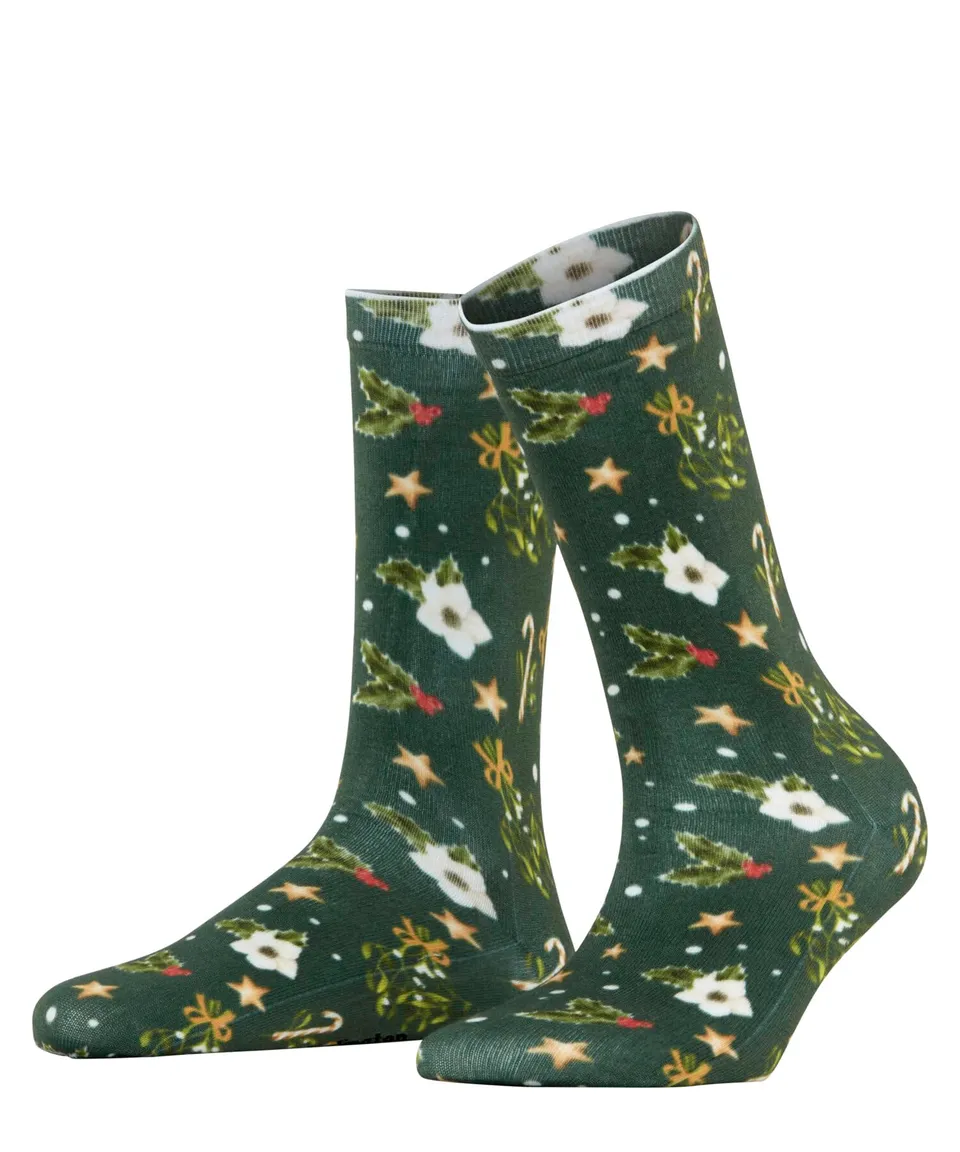burlington-fancy-christmas-chaussettes-femme-coton-respirant-motif-no-l-360 image 1