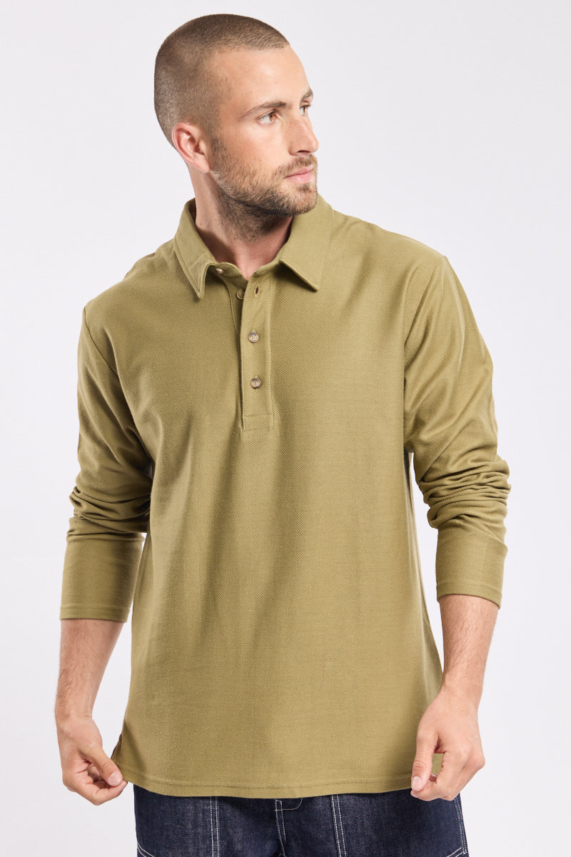armor-lux-polo-manches-longues-homme-coton-l-ger-h-ritage image 3
