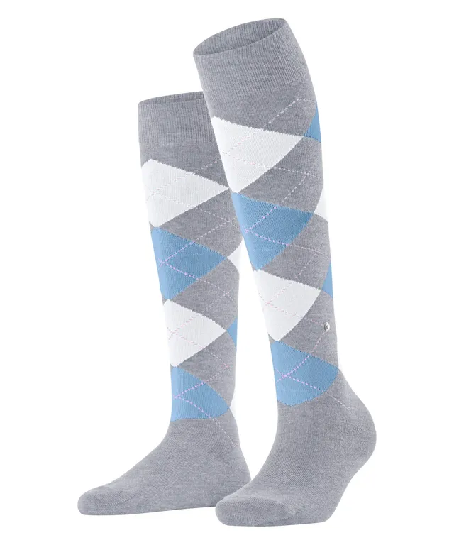 burlington-queen-chaussettes-longues-femme-coton-gris-arctic-m-lange-36-41 image 1