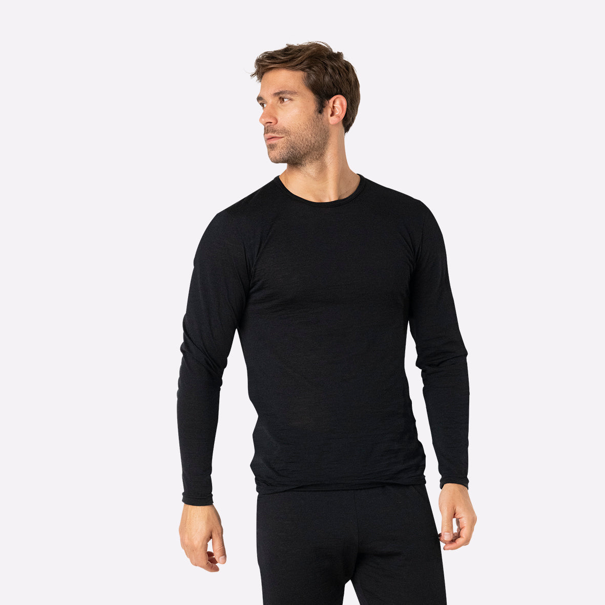 eminence-tee-shirt-manches-longues-homme-ligne-chaude-m-rinos-noir image 1