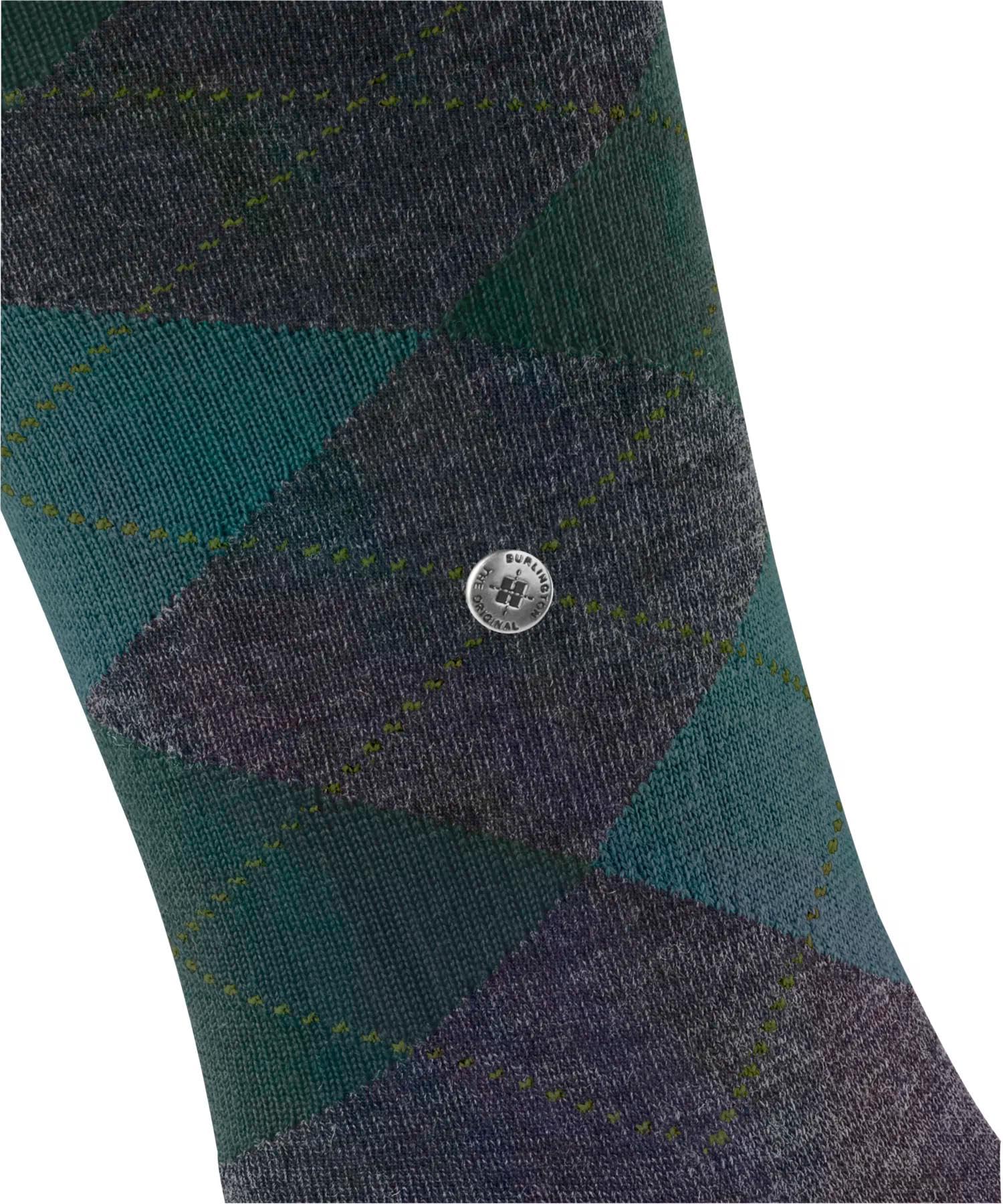 burlington-edinburgh-chaussettes-homme-laine-vierge-argyle-respirant image 3