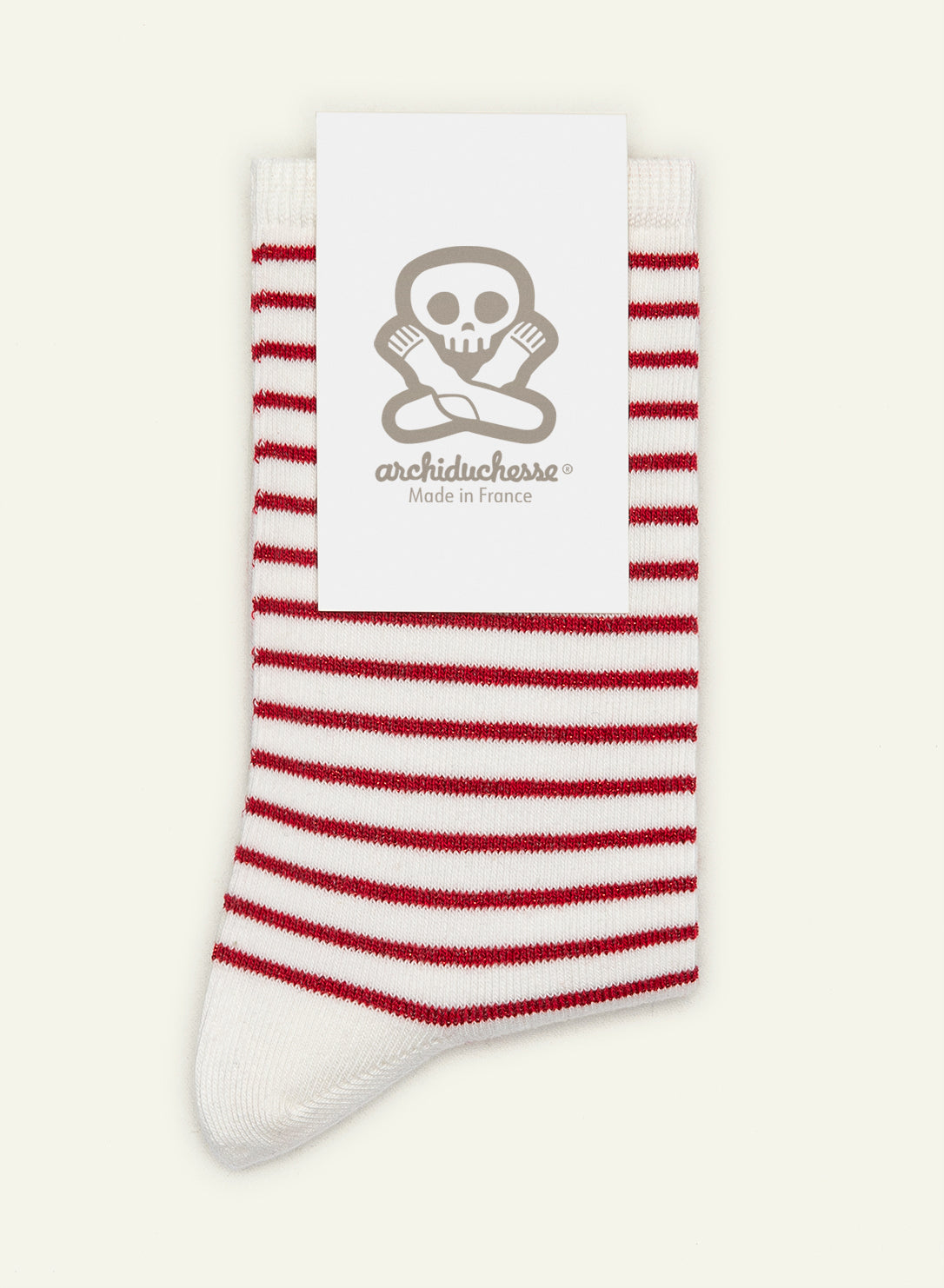 archiduchesse-belle-le-rouge-chaussettes-courtes-lurex-femme image 3