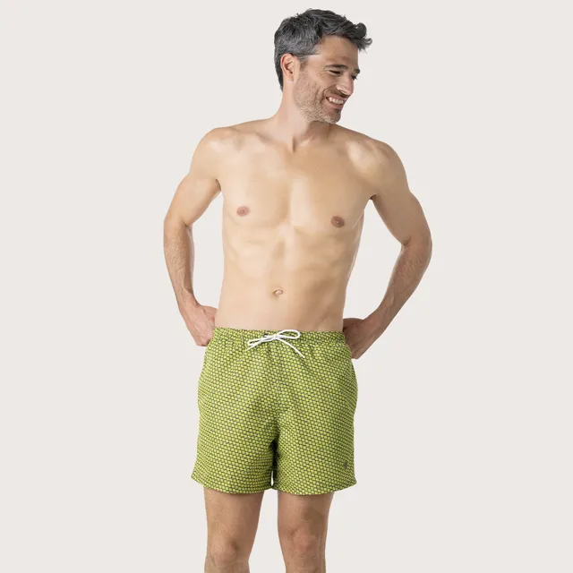 eminence-x-smileyworld-bermuda-de-bain-homme-tennis-jaune-polyester-recycl image 1