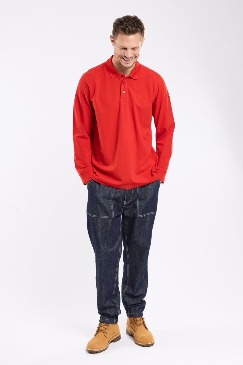 armor-lux-polo-manches-longues-homme-coton-piqu-2 image 3