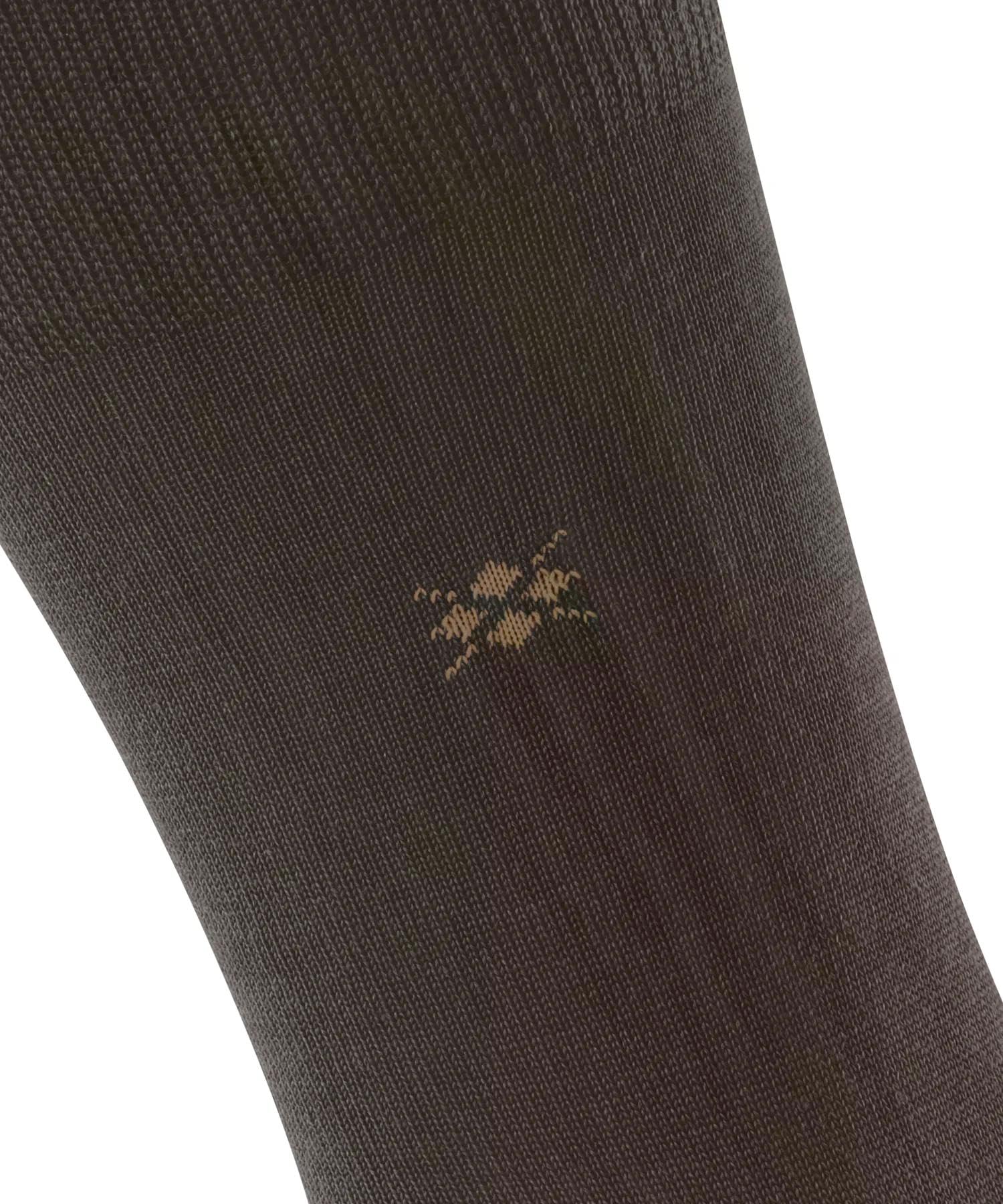 burlington-leeds-chaussettes-homme-coton-laine-unies-marron-dark-brown-5235-40-4 image 5