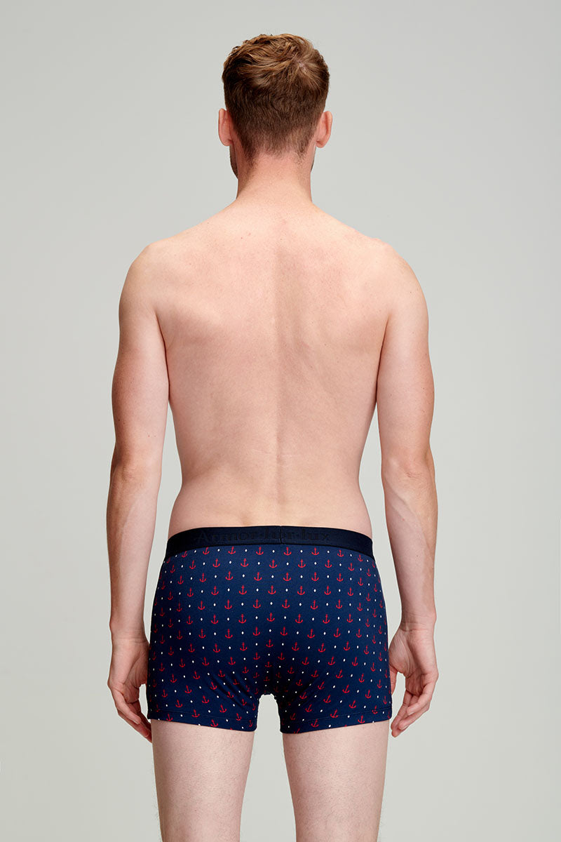 armor-lux-h-ritage-boxer-homme-imprim-ancres-coton-bio image 2