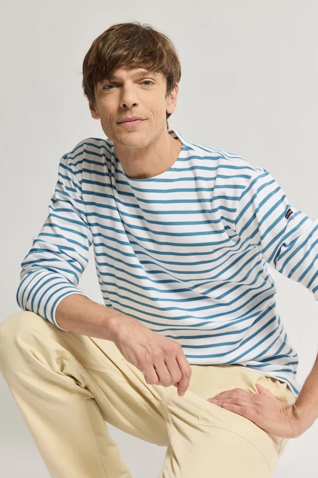 armor-lux-marini-re-loctudy-homme-marini-re-col-bateau-coton-pais image 1