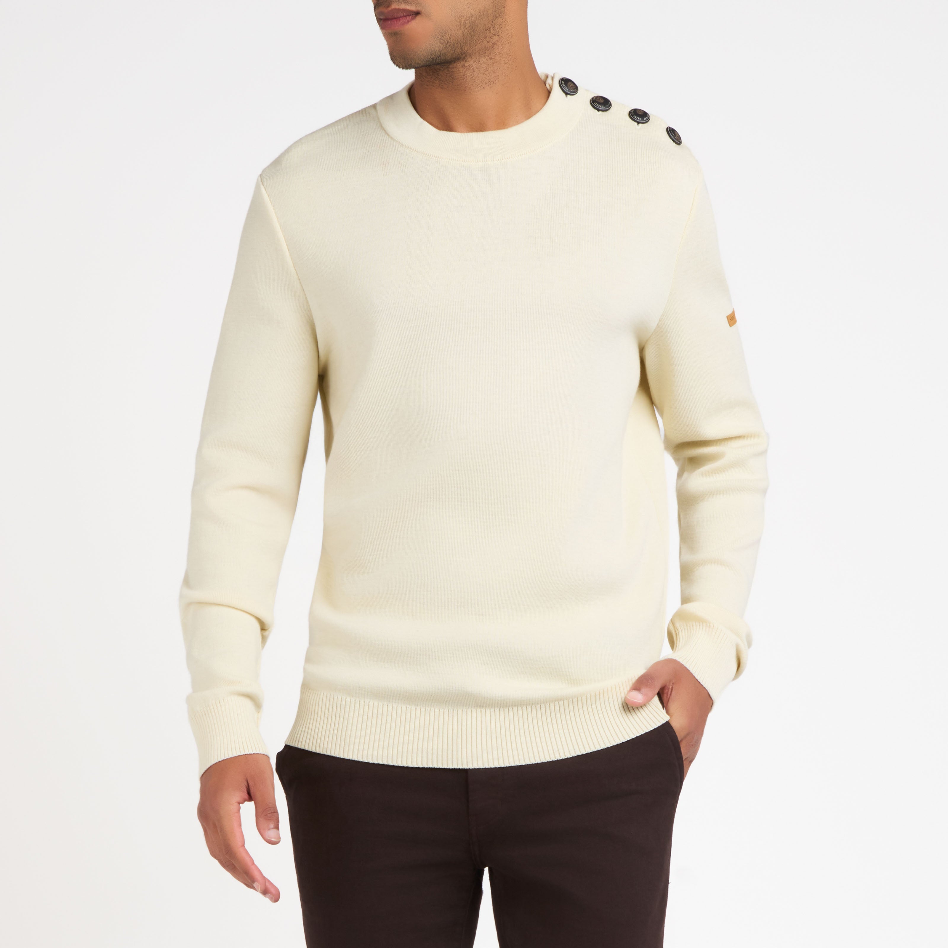 atelier-tuffery-patrimoine-pull-homme-laine-cru-saint-james-x-tuffery image 2