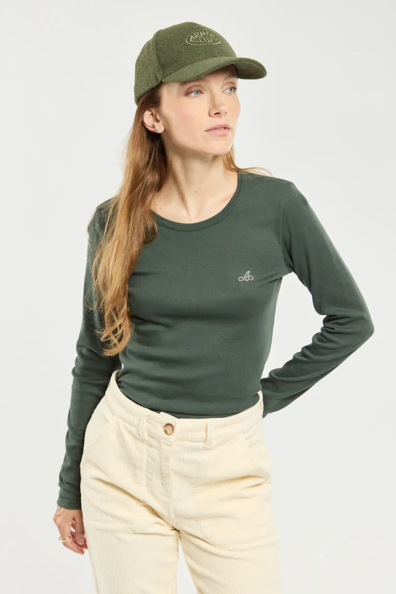 armor-lux-t-shirt-manches-longues-femme-coton-l-ger-col-bateau image 1