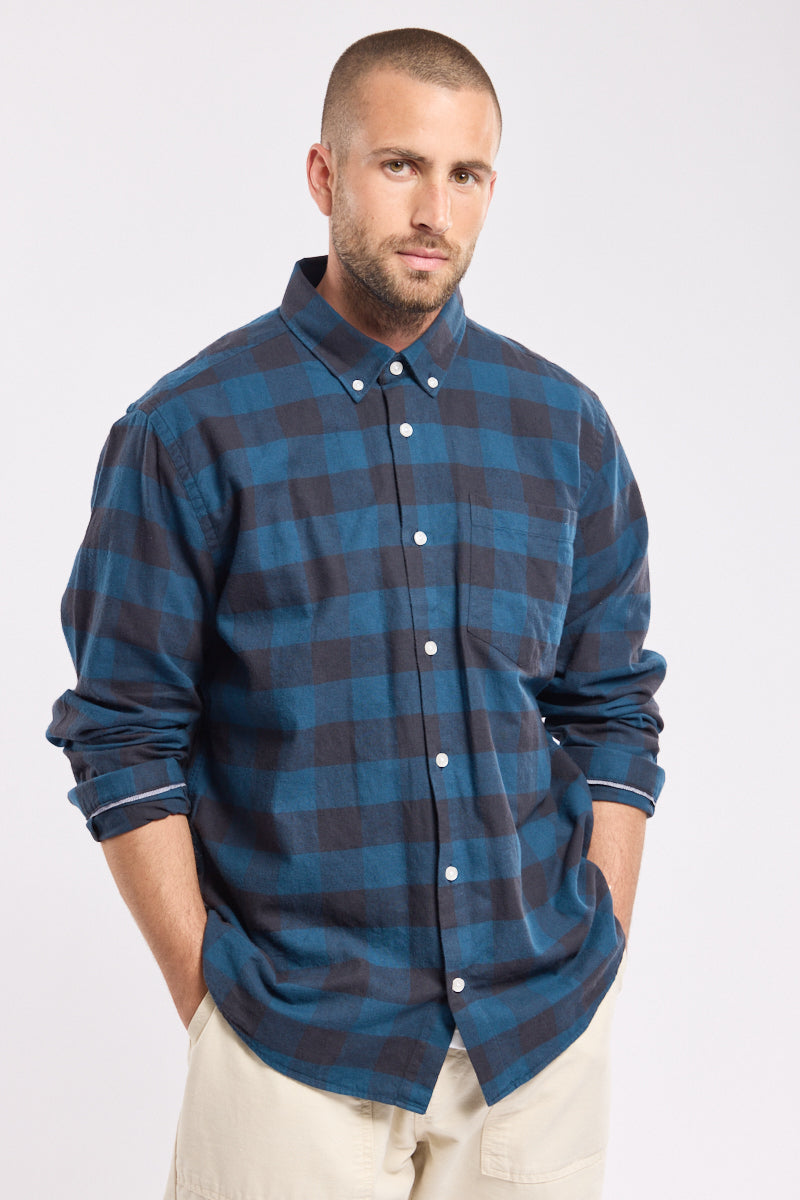 armor-lux-chemise-carreaux-chemise-homme-coton-flanelle-manches-longues image 1