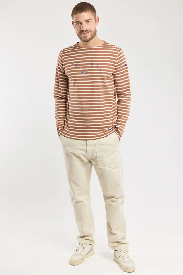 armor-lux-marini-re-homme-bateaux-brod-s-coton-pais image 1