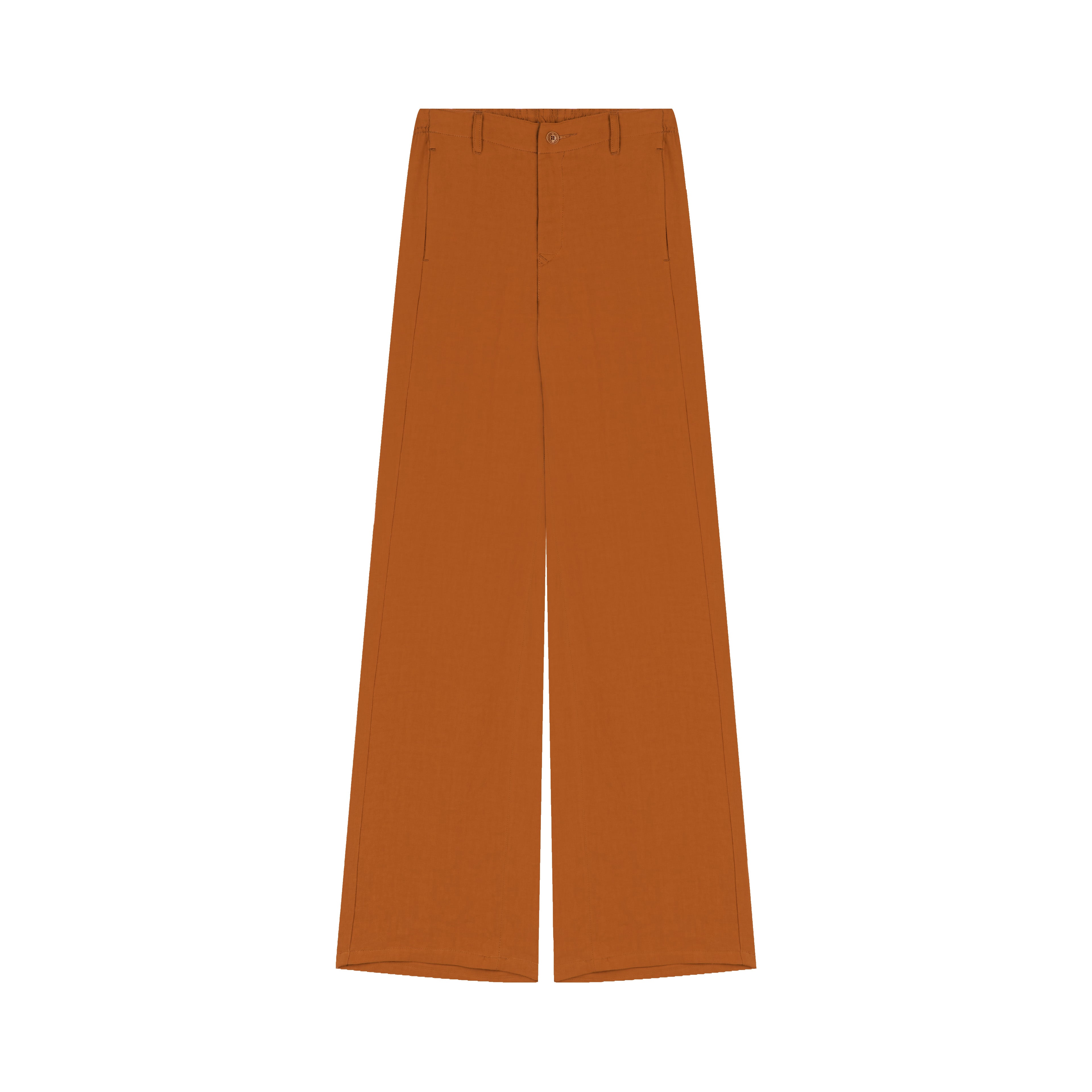 atelier-tuffery-lise-pantalon-femme-large-rouille-en-lin image 1