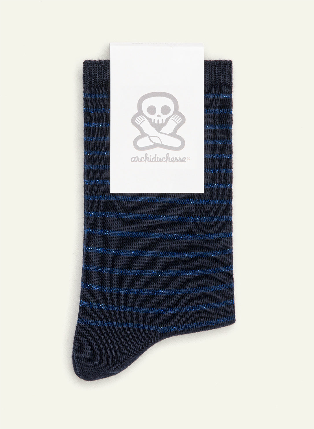 archiduchesse-n-buleuse-femme-chaussette-courte-lurex-bleu image 3