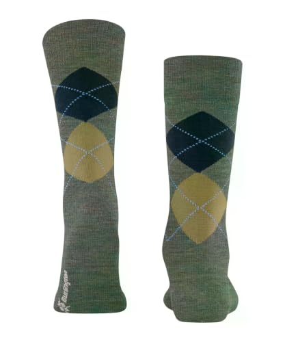 burlington-edinburgh-m-lange-chaussettes-homme-laine-vierge-argyle-vert-turquois image 7