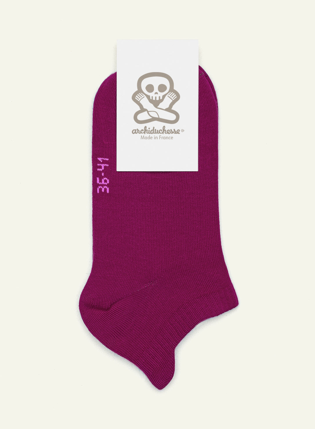 archiduchesse-socquette-aubergine-basse-unisexe image 5