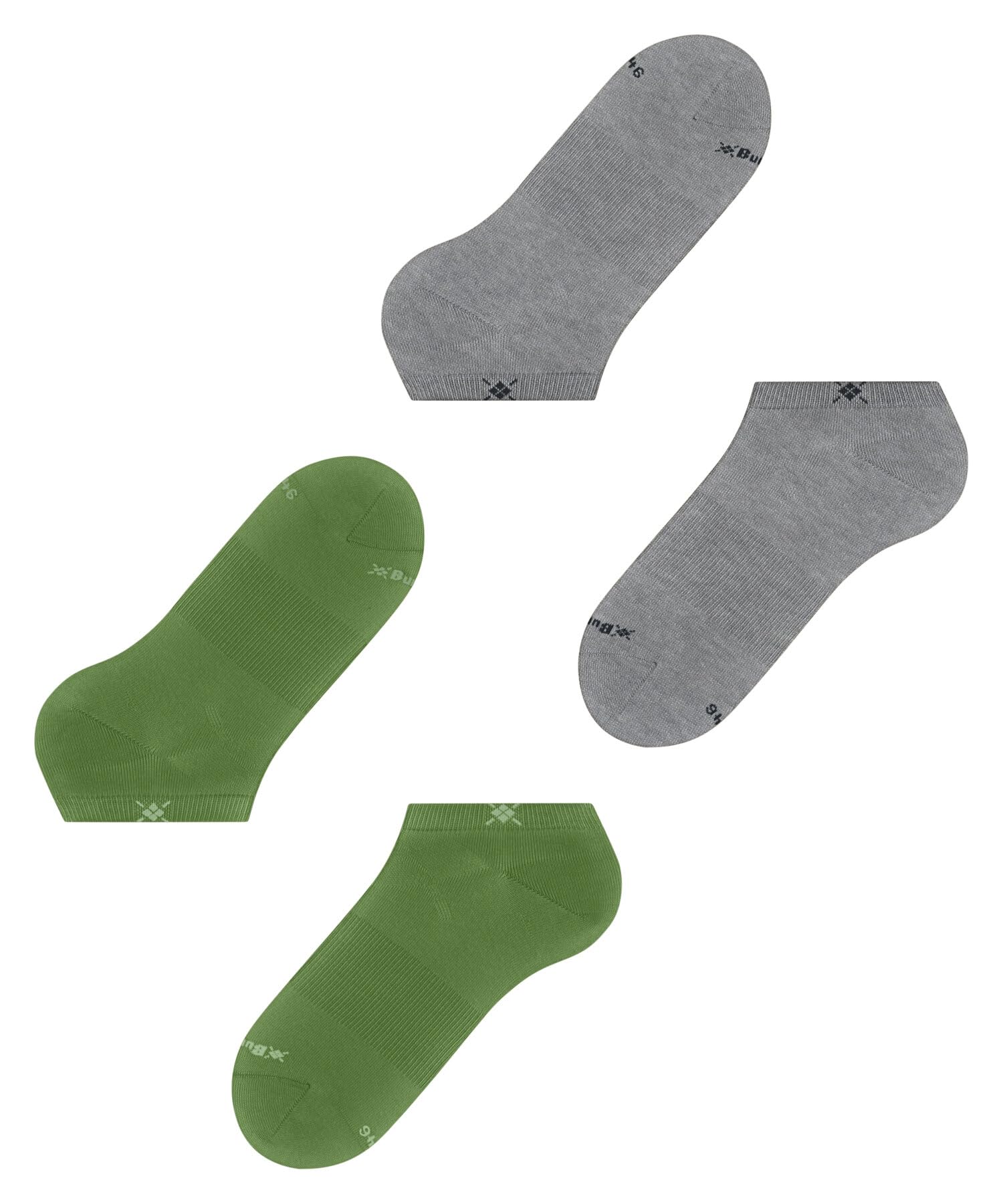 burlington-everyday-sneaker-multipack-chaussettes-basses-homme-coton-unies-vert- image 5