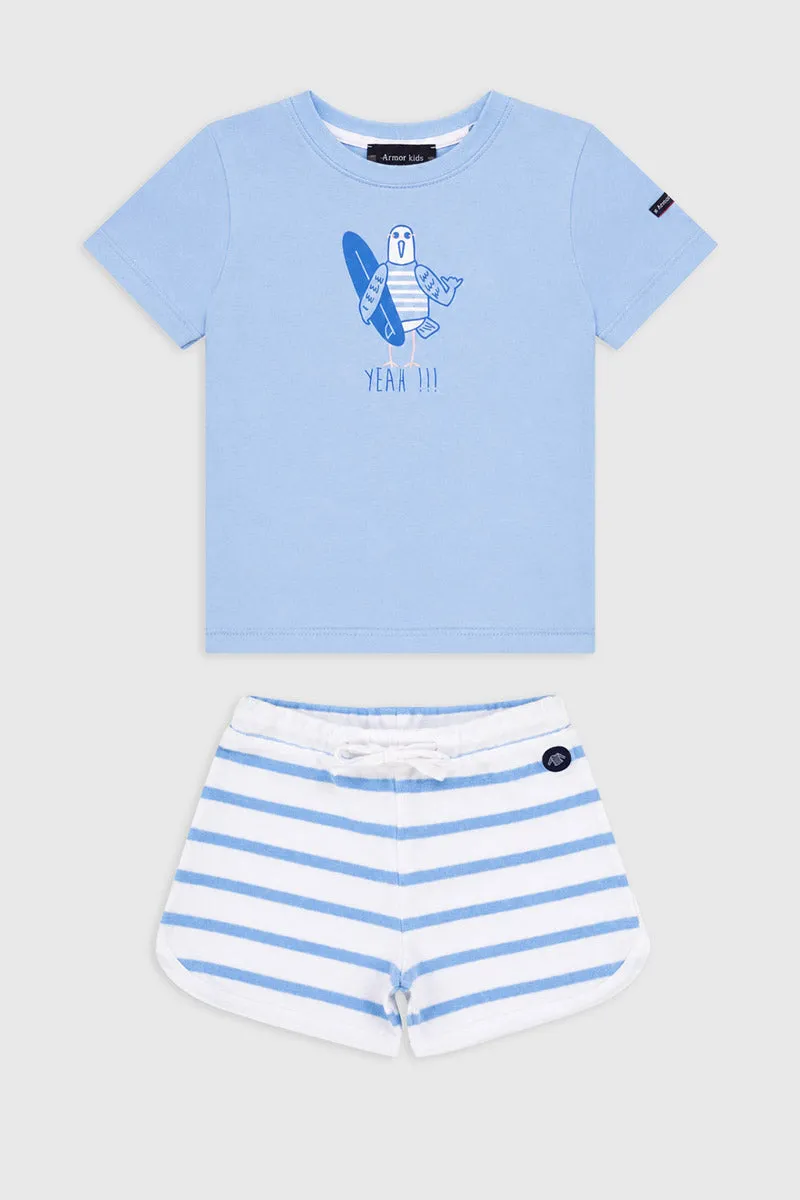 armor-lux-pyjama-shirt-kids-coton-l-ger-mouette image 1