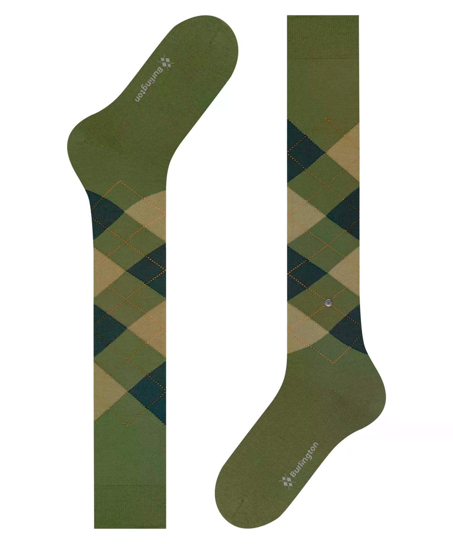 burlington-edinburgh-chaussettes-longues-homme-vert-jade-7685-40-46 image 6