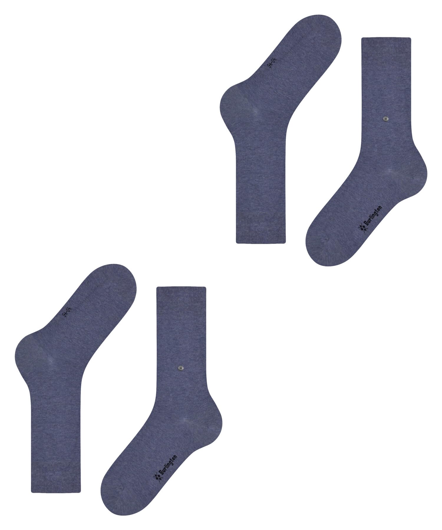 burlington-everyday-chaussettes-homme-coton-lot-de-2-bleu-light-denim image 6