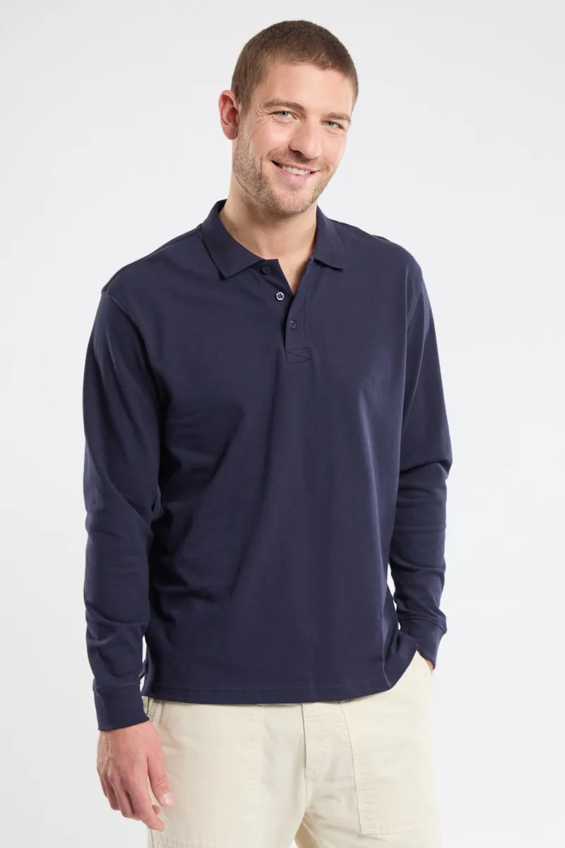 armor-lux-polo-hanvec-homme-manches-longues-maille-piqu-e image 1
