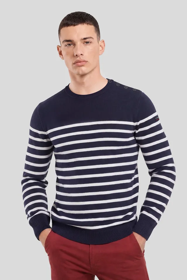 armor-lux-pull-marin-ray-groix-coton-homme-2 image 1