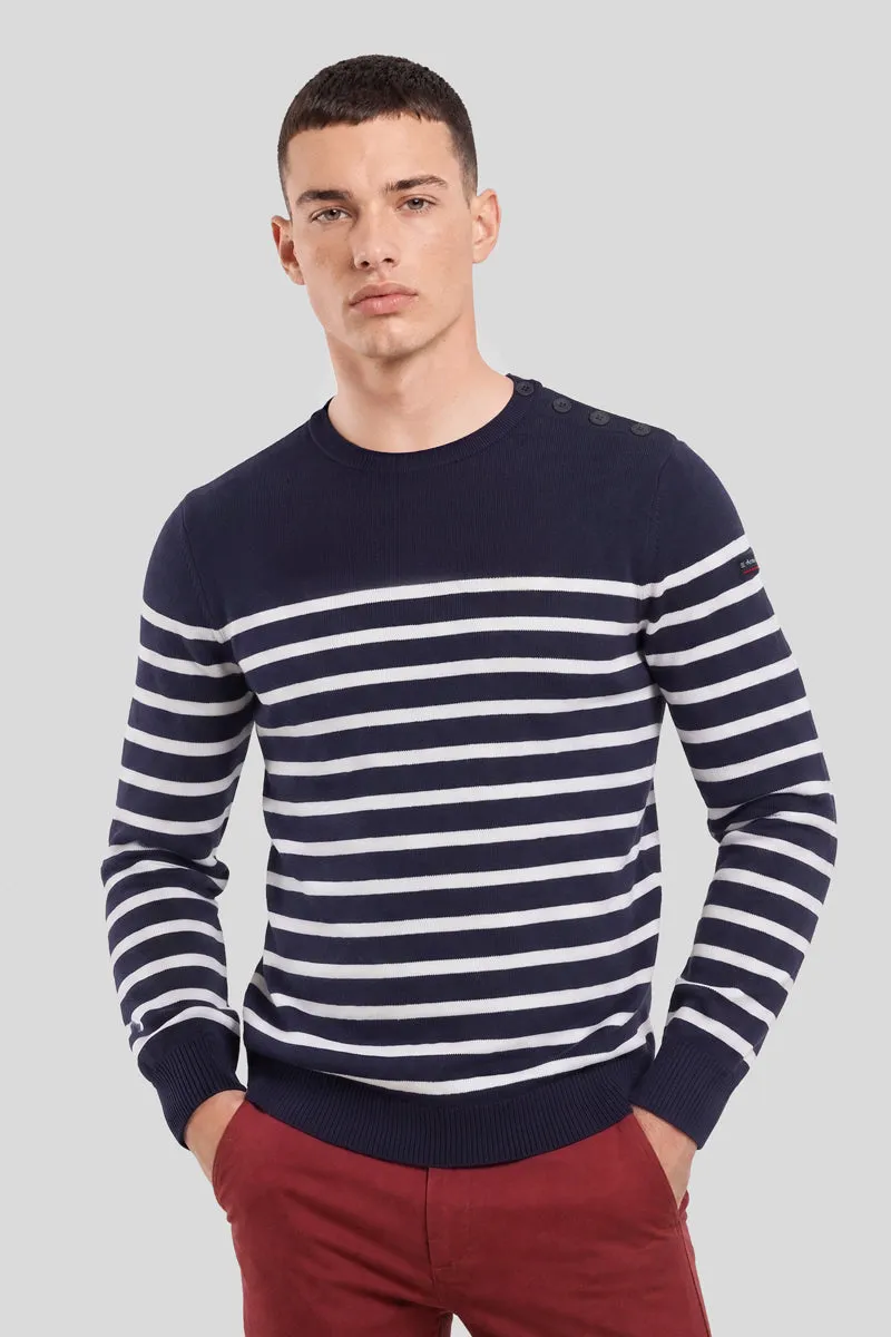 armor-lux-pull-marin-ray-groix-coton-homme-2 image 1