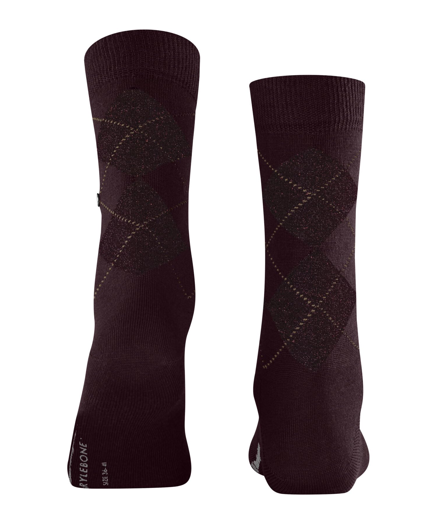 burlington-marylebone-lurex-femme-chaussettes-opaques-laine-vierge image 2