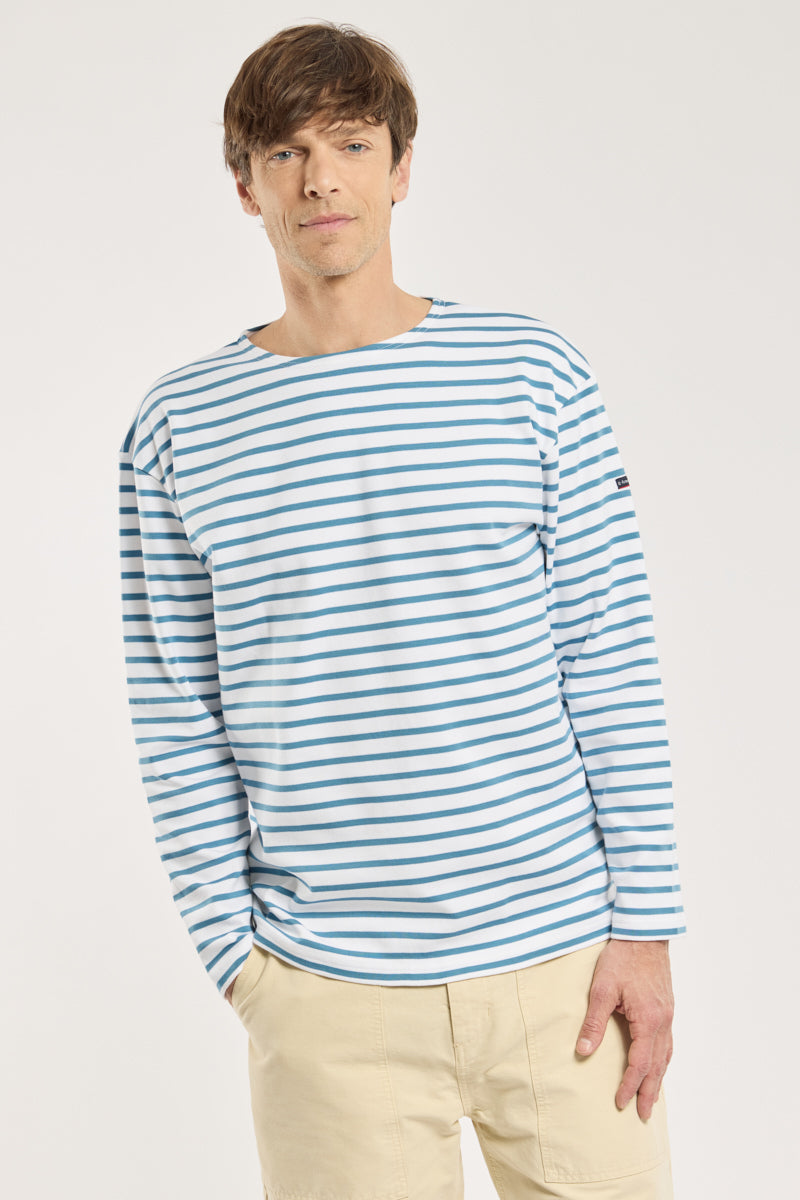 armor-lux-marini-re-loctudy-homme-marini-re-col-bateau-coton-pais image 4