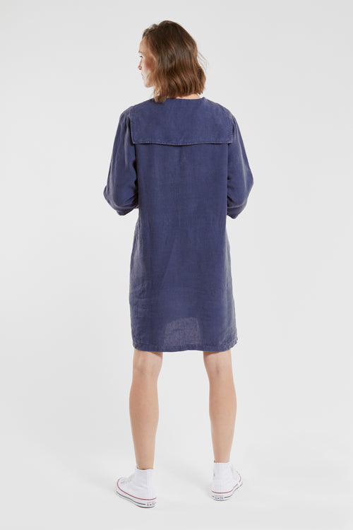 armor-lux-robe-tunique-h-ritage-en-lin-col-marin image 3