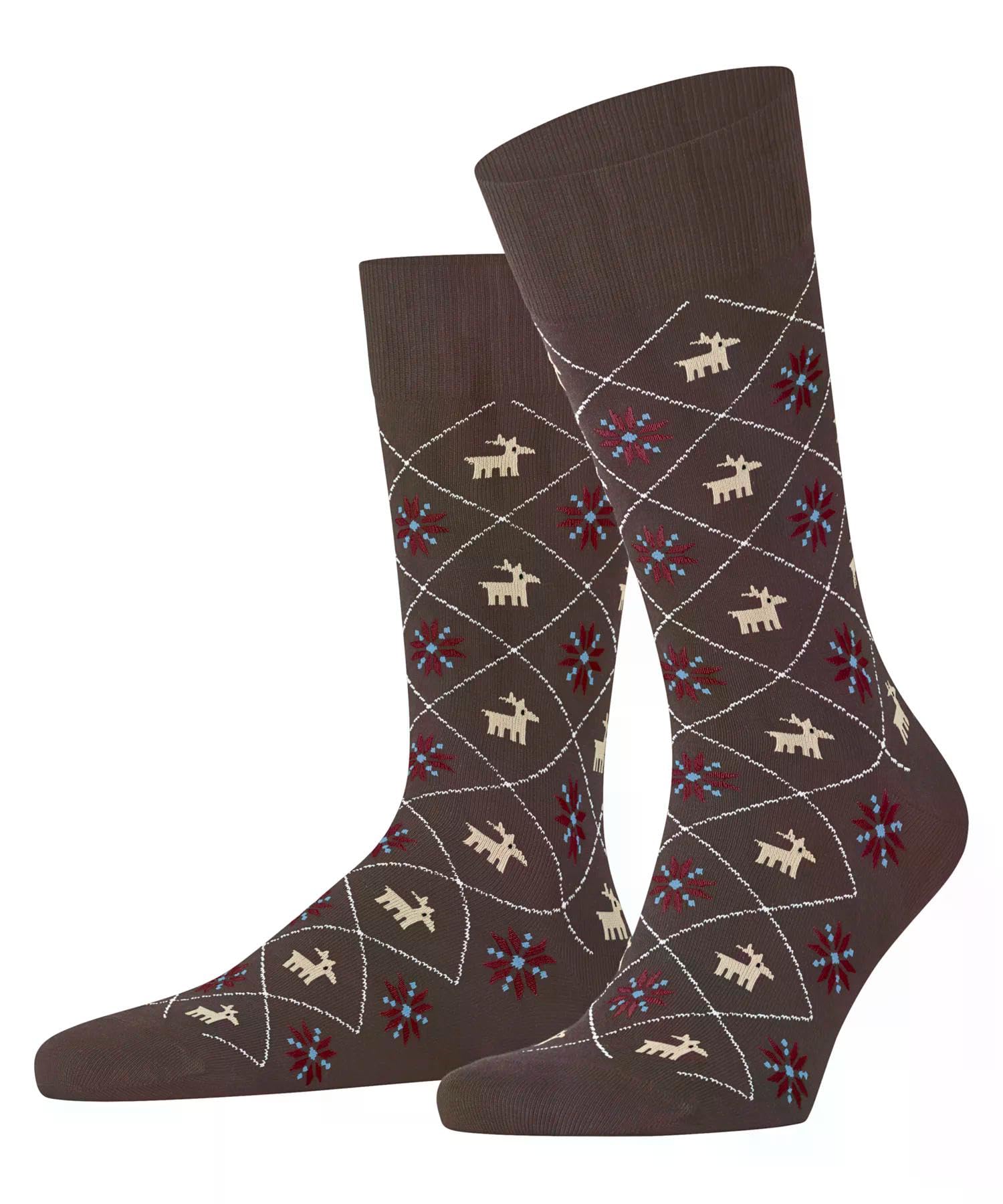 burlington-reindeer-chaussettes-homme-coton-respirant-motif-renne-hiver image 7
