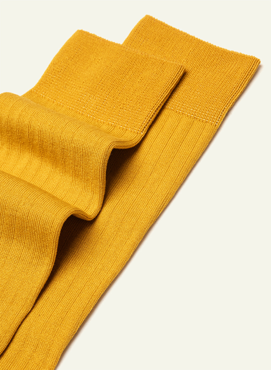 archiduchesse-de-luxe-fil-d-cosse-jaune-safran-mi-hautes image 3
