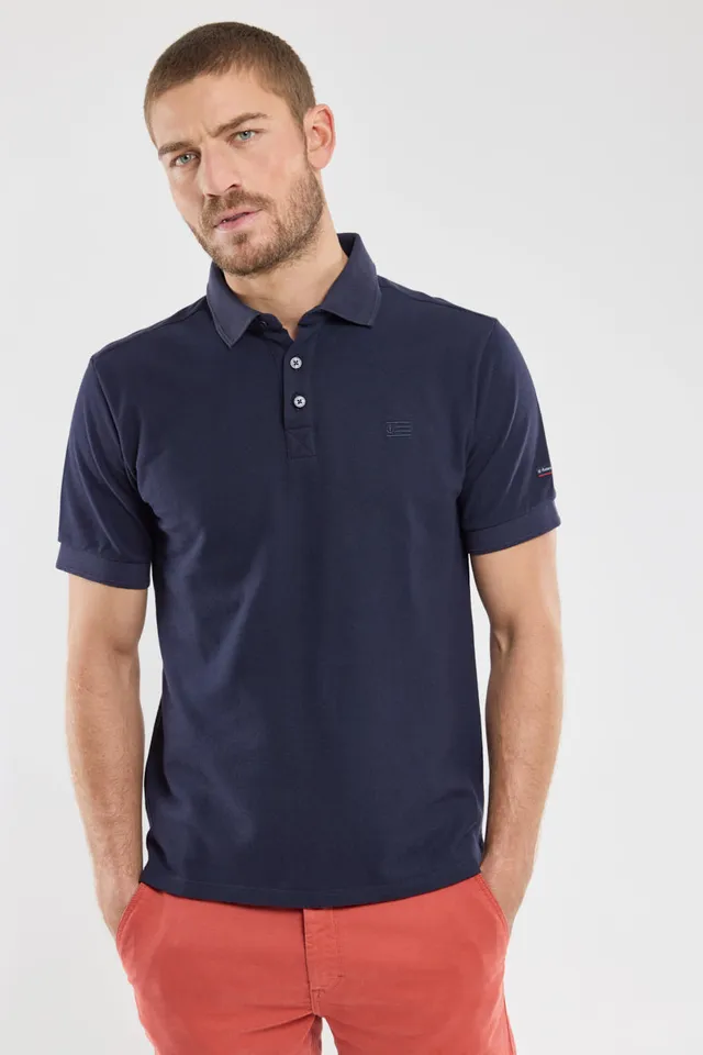 armor-lux-ploneis-polo-homme-uni-coton-piqu-manches-courtes image 1
