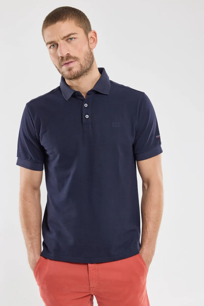 armor-lux-ploneis-polo-homme-uni-coton-piqu-manches-courtes image 1