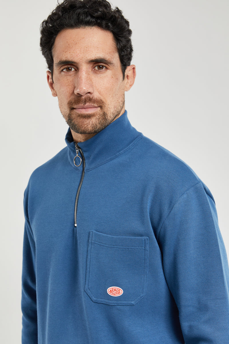 armor-lux-sweat-col-camionneur-mixte-coton-bio image 2