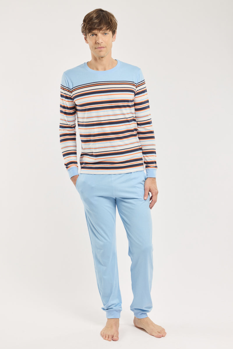 armor-lux-pyjama-jogging-ray-homme-coton-l-ger-2 image 1