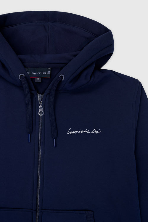 armor-lux-sweat-zipp-commissaire-dupin-unisexe-coton image 4