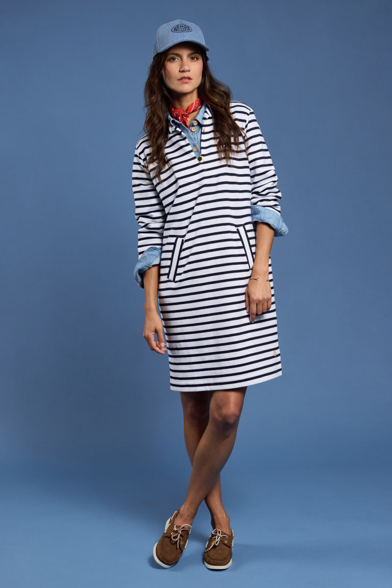 armor-lux-h-ritage-robe-vareuse-ray-e-coton-rustique-femme image 1